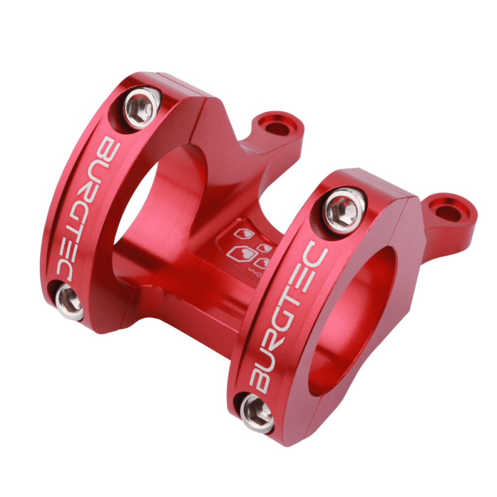 Burgtec Direct Mount MK3 Stem - 35mm Clamp - 45mm Reach - Race Red