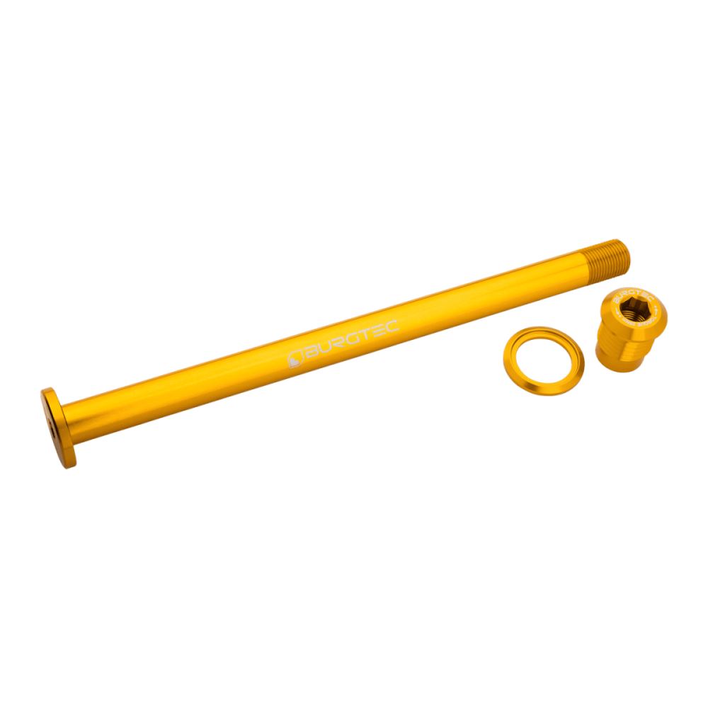 Burgtec Evil 183.5mm Rear Axle - Bullion Gold, Burgtec Bullion Gold