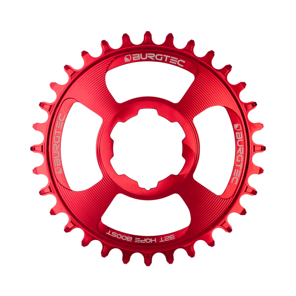 Burgtec Thick Thin Chainring for Hope Boost Direct Mount - 28T - Race Red