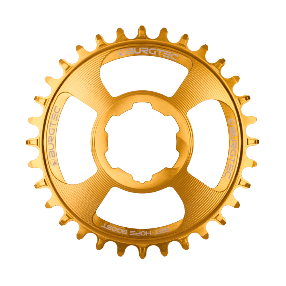 Burgtec Thick Thin Chainring for Hope Boost Direct Mount - 32T - Bullion Gold, Burgtec Bullion Gold
