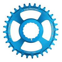 Burgtec 3mm Offset Thick Thin Chainring for Race Face Cinch - 34T - Deep Blue