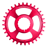 Burgtec 3mm Offset Thick Thin Chainring for Race Face Cinch - 34T - Toxic Barbie Pink