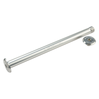 Burgtec Evil 180mm SuperBoost+ Rear Axle - Rhodium Silver