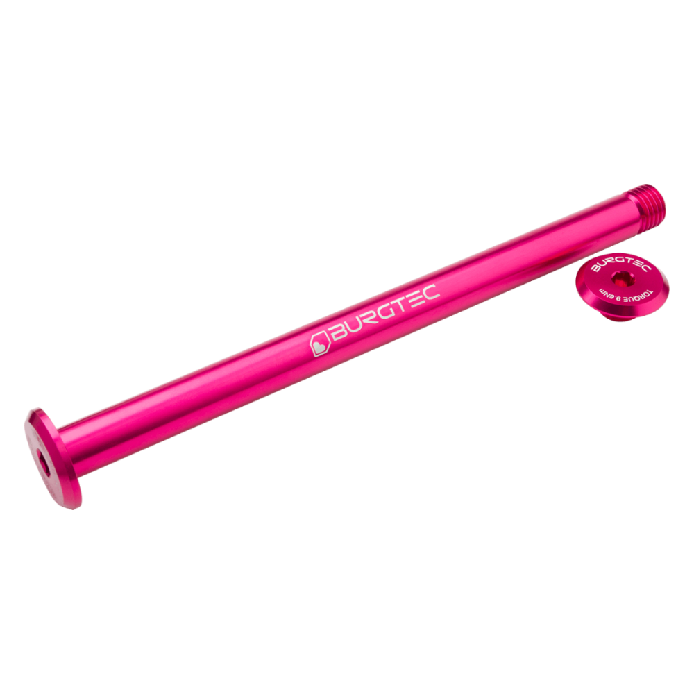 Burgtec Evil 180mm SuperBoost+ Rear Axle - Toxic Barbie Pink