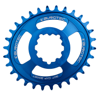 Burgtec Oval 3mm Offset Thick Thin Chainring for SRAM 3-Bolt - 32T - Race Red