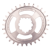 Burgtec Oval 3mm Offset Thick Thin Chainring for SRAM 3-Bolt - 32T - Race Red