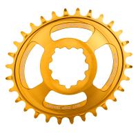 Burgtec Oval 3mm Offset Thick Thin Chainring for SRAM 3-Bolt - 32T - Race Red