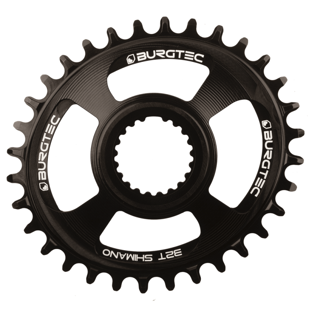 Burgtec Oval Shimano Direct Mount Thick Thin Chainring - 32T - Kash Bronze
