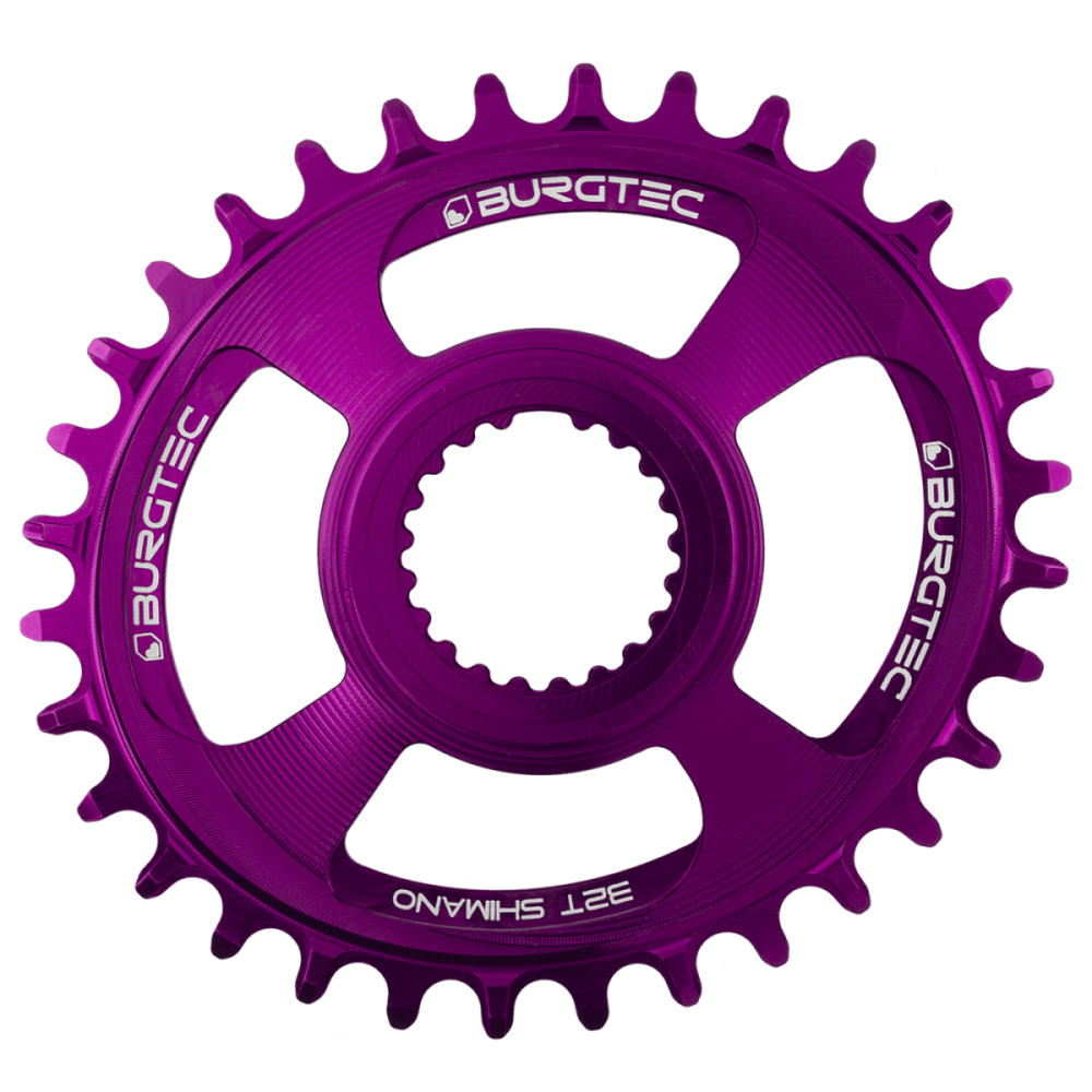 Burgtec Oval Shimano Direct Mount Thick Thin Chainring - 32T - Kash Bronze
