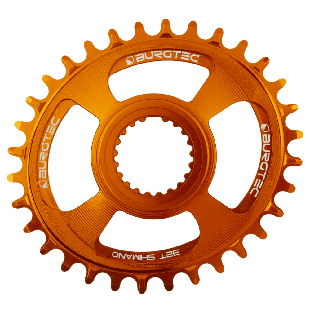 Burgtec Oval Shimano Direct Mount Thick Thin Chainring - 32T - Kash Bronze