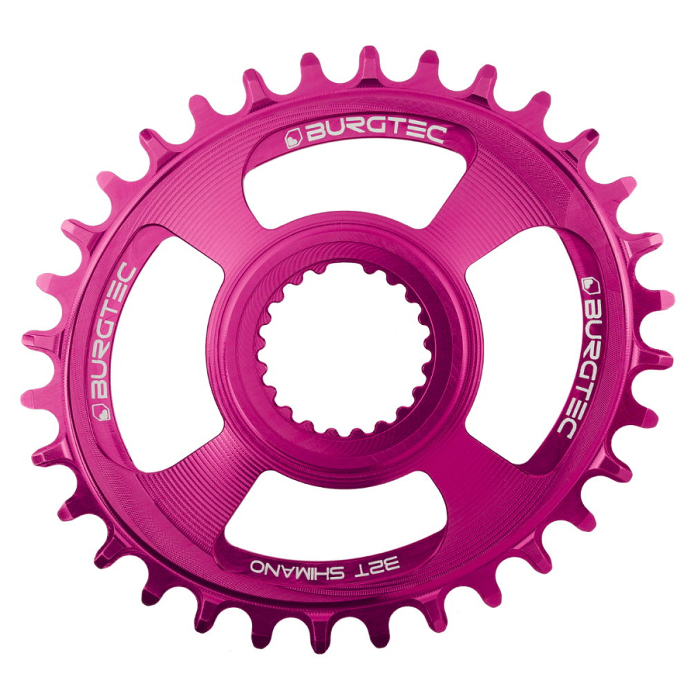 Burgtec Oval Shimano Direct Mount Thick Thin Chainring - 32T - Kash Bronze