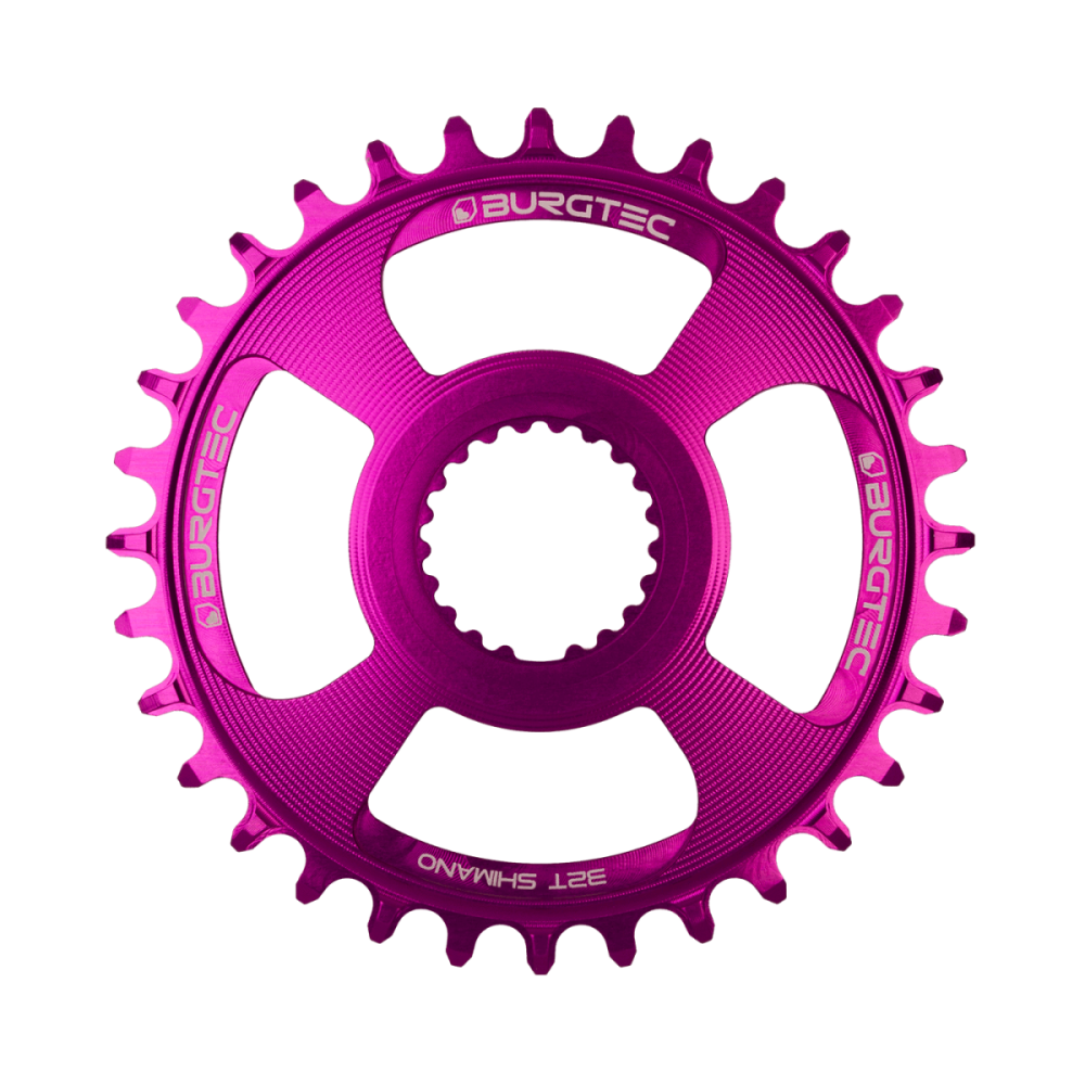 Burgtec Thick Thin Chainring for Shimano Direct Mount - 34T - Purple Rain