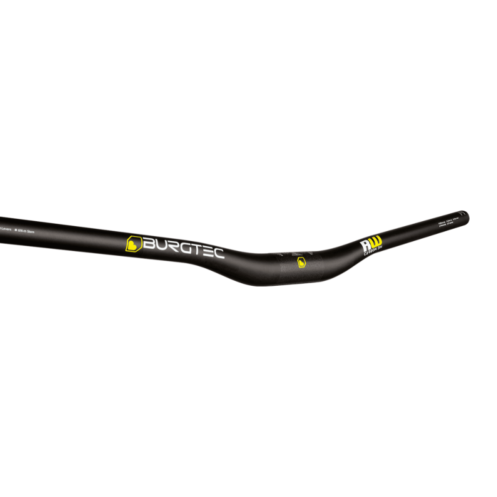 Burgtec Ride Wide Carbon DH Handlebar - 35mm Clamp - 30mm Rise, Black