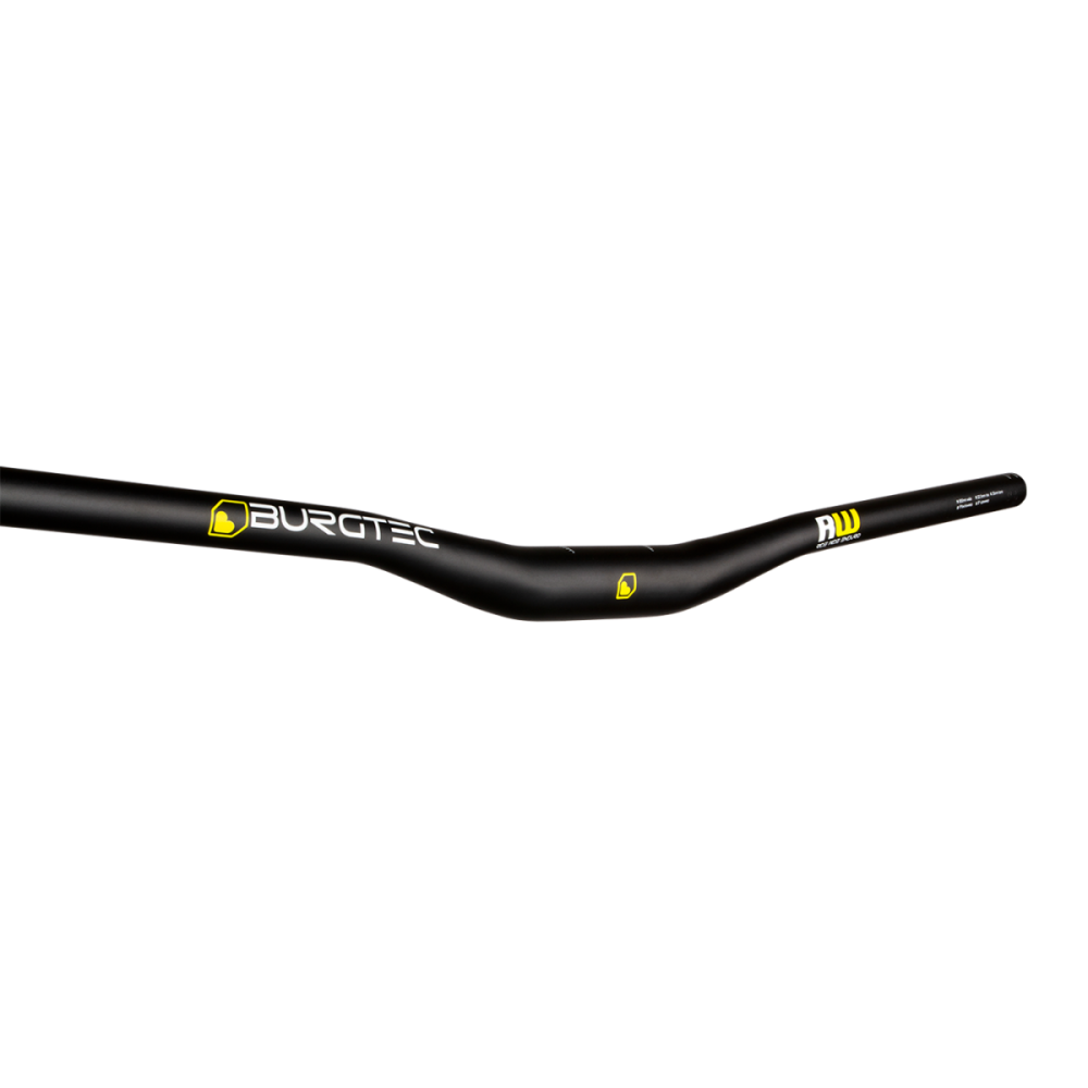 Burgtec Ride Wide Alloy Enduro Handlebar - 35mm Clamp - 22.5mm Rise, Black