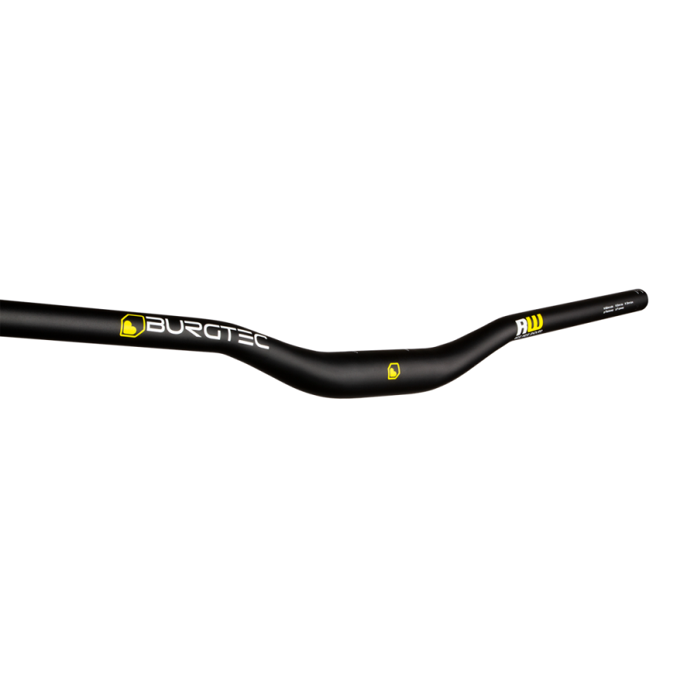 Burgtec Ride Wide Alloy Enduro Handlebar - 35mm Clamp - 30mm Rise, Black