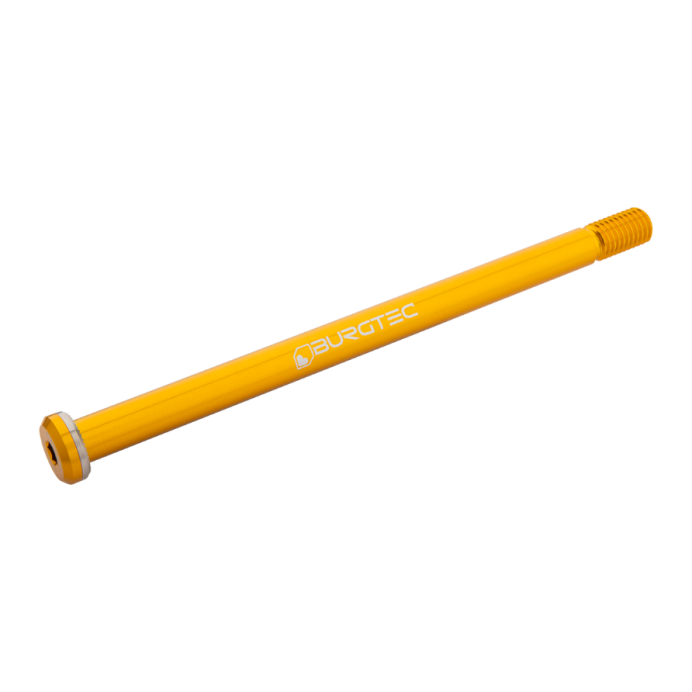 Burgtec 188mm x 12mm 1.75mm Pitch Rear Axle - Bullion Gold, Burgtec Bullion Gold