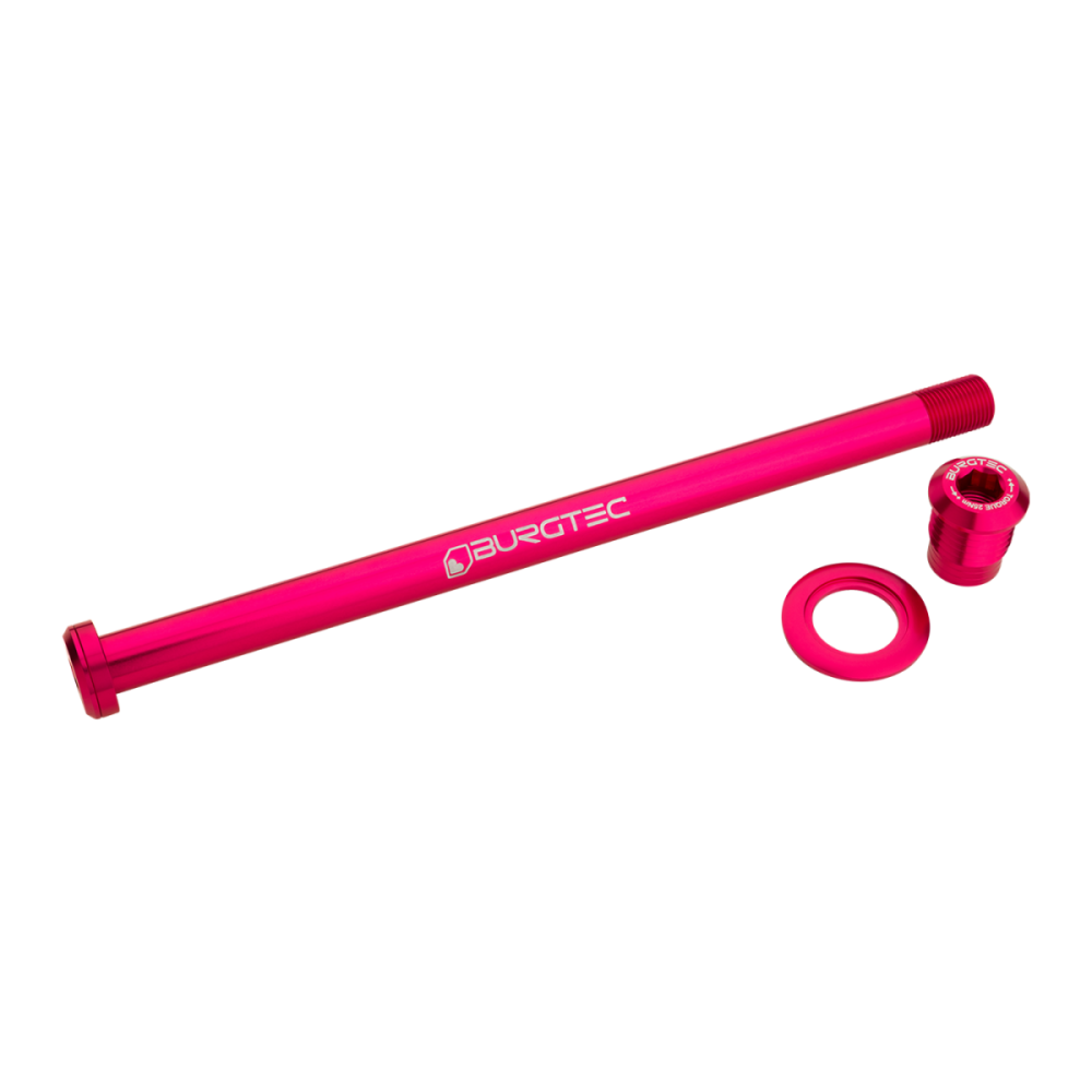 Burgtec Trek Session 194mm Rear Axle Toxic Barbie Pink