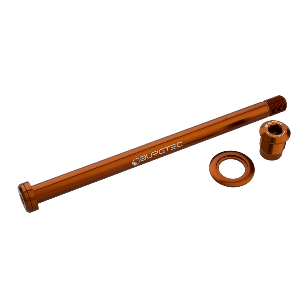 Burgtec Trek 184.5mm Rear Axle Bullion Gold, Burgtec Bullion Gold