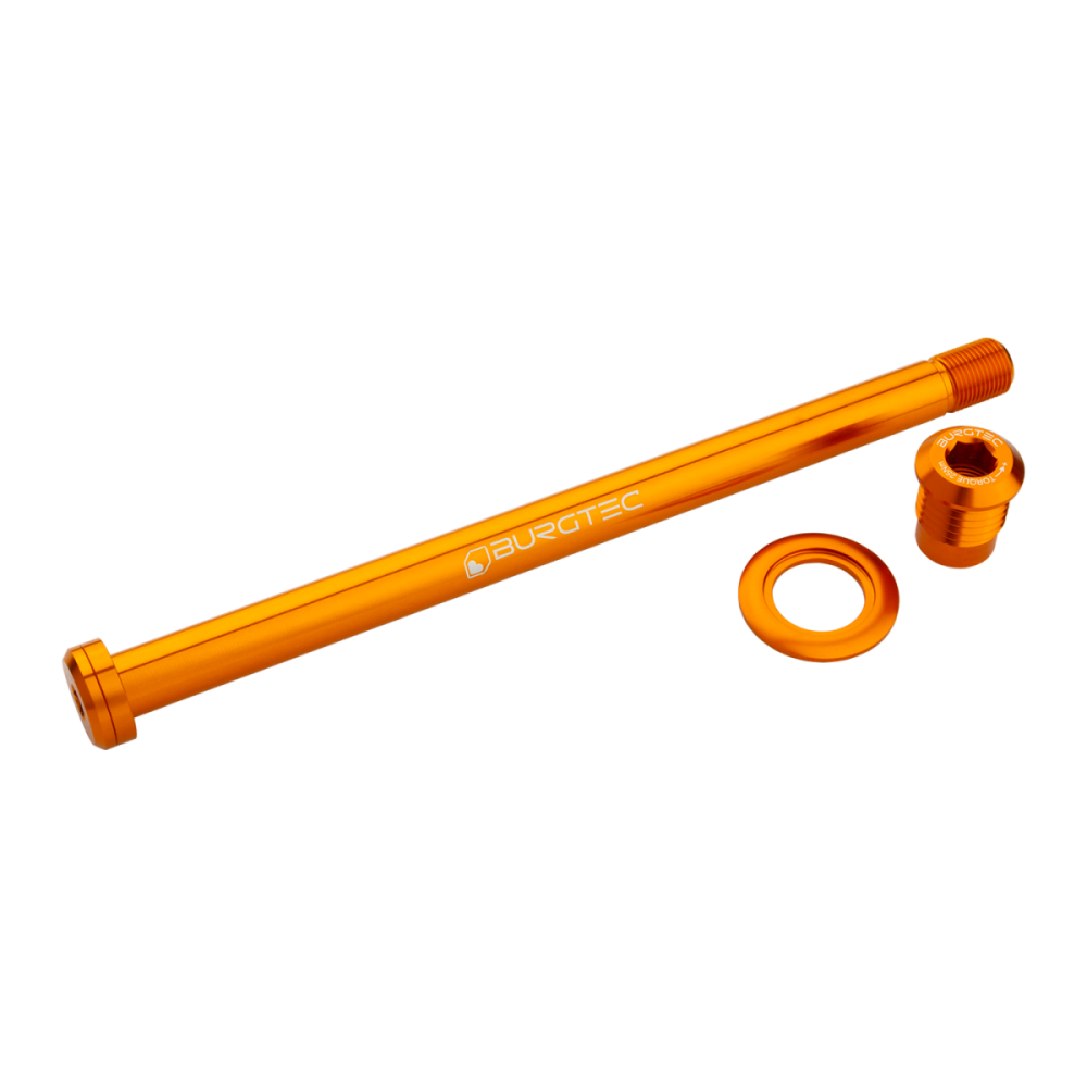 Burgtec Trek 184.5mm Rear Axle Bullion Gold, Burgtec Bullion Gold