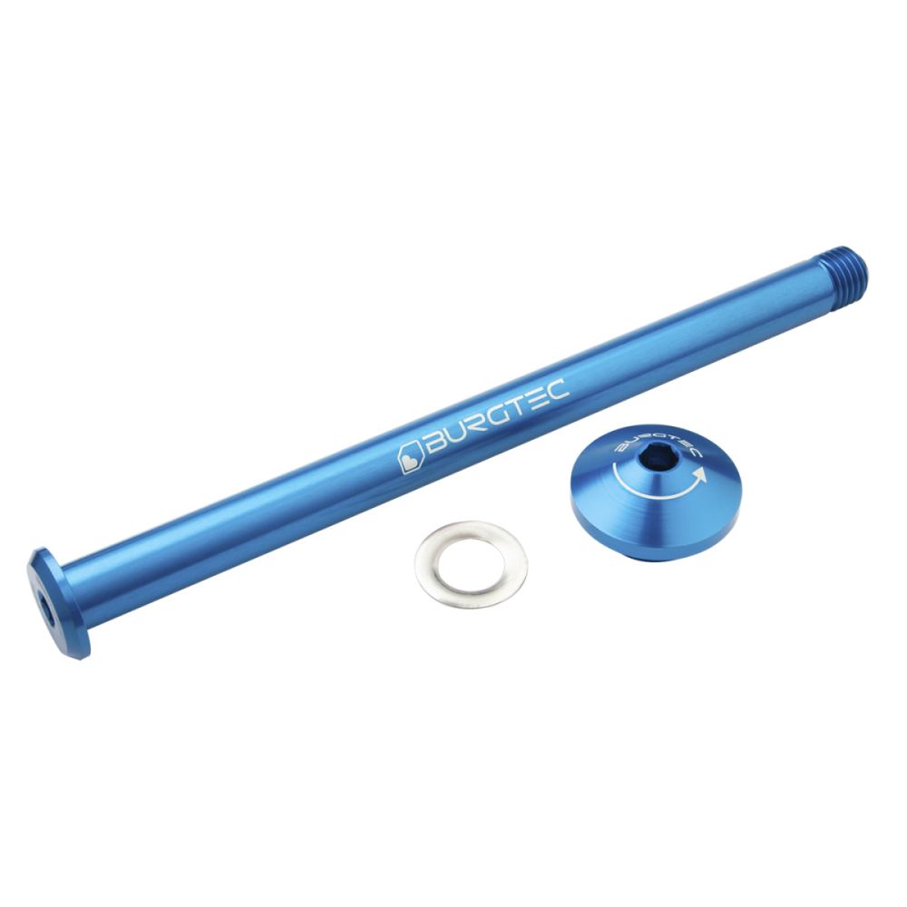 Burgtec Yeti 171mm Rear Axle - Colorado Blue
