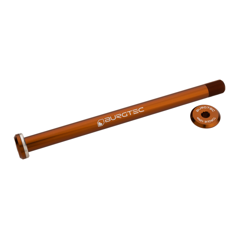 Burgtec Santa Cruz 168.5mm Rear Axle - Iron Bro Orange