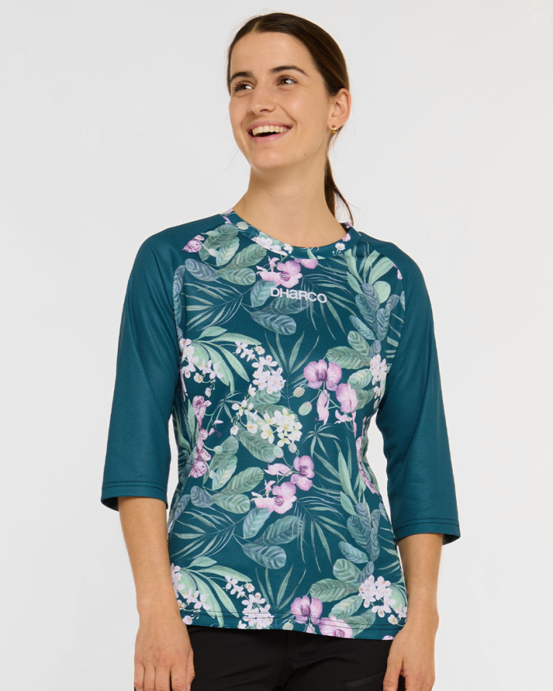 Dharco Womens 3/4 Sleeve Jersey | Wild Orchid, XS