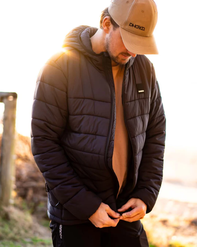 Dharco Mens Roam Puffer Jacket | Black, 2XL