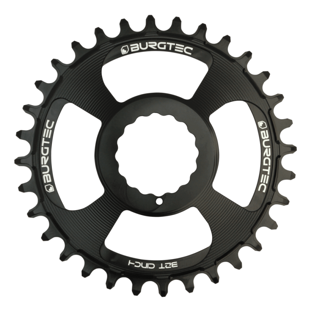 Burgtec 3mm Offset Thick Thin Chainring for Race Face Cinch - 30T - Deep Blue