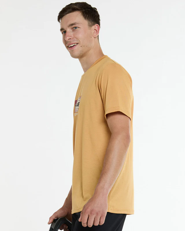 Dharco Mens Short Sleeve Tech Tee | Golden, L
