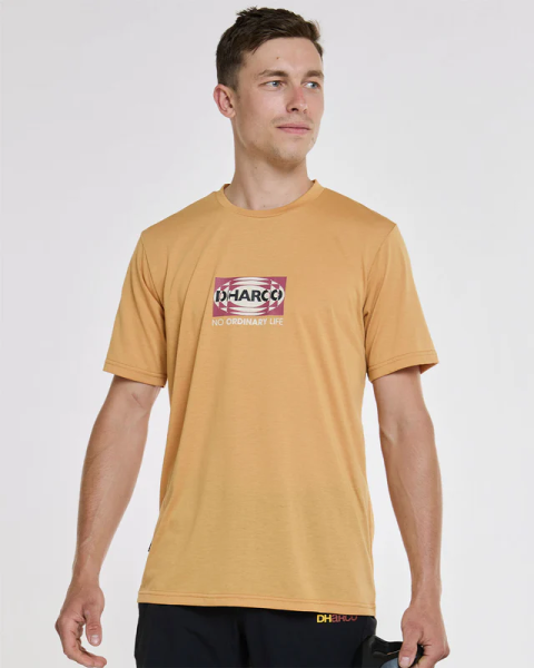 Dharco Mens Short Sleeve Tech Tee | Golden, L