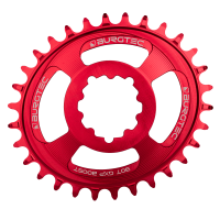 Burgtec Oval 3mm Offset Thick Thin Chainring for SRAM 3-Bolt - 30T - Toxic Barbie Pink