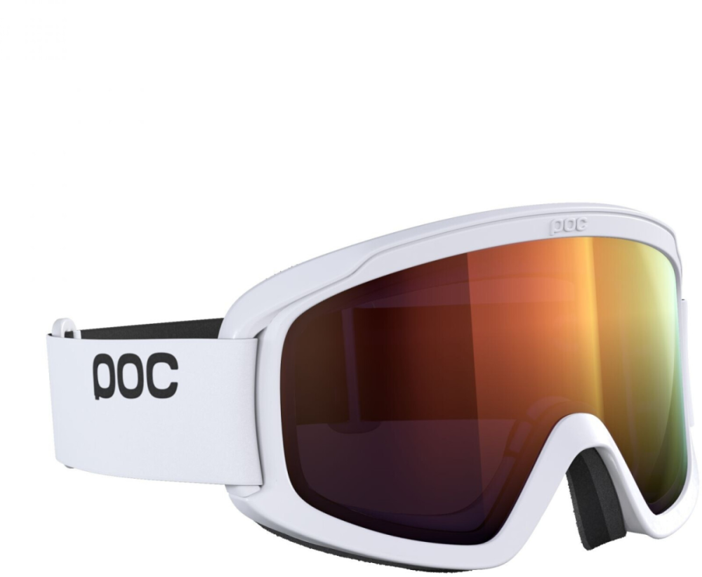 POC Opsin - Hydrogen White, Hydrogen White/Partly Sunny Orange, One Size
