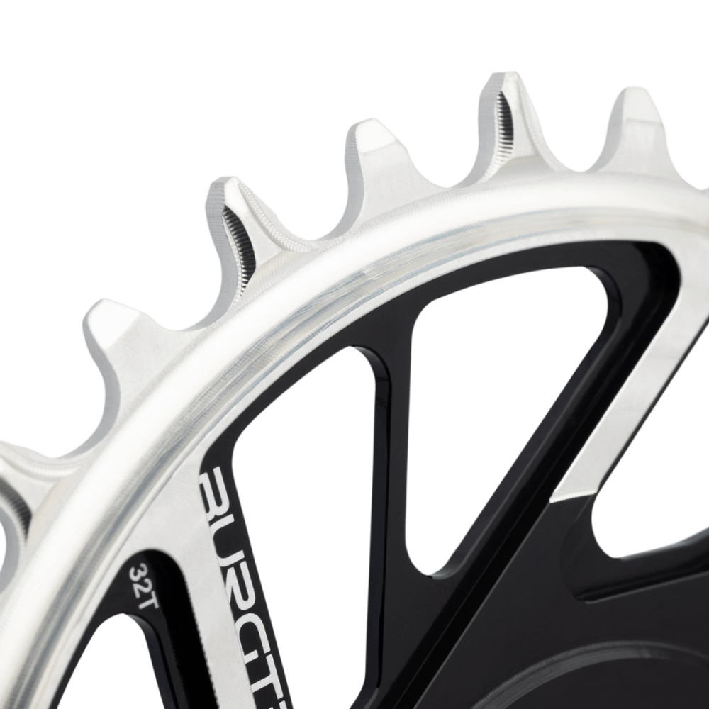 Burgtec 3mm Offset Thick Thin Chainring for SRAM 8-Bolt - 28T - Black, Burgtec Black