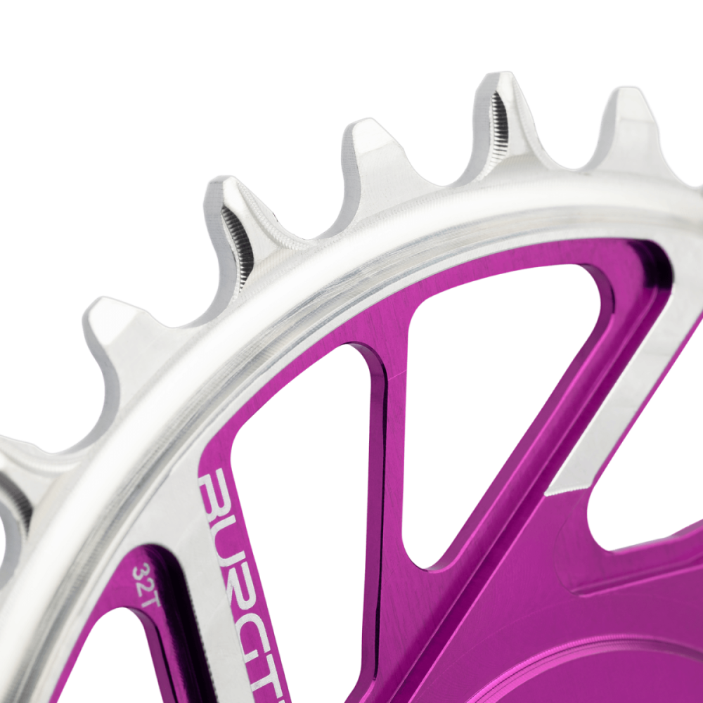Burgtec 3mm Offset Thick Thin Chainring for SRAM 8-Bolt - 28T - Black, Burgtec Black
