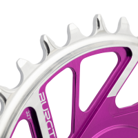 Burgtec 3mm Offset Thick Thin Chainring for SRAM 8-Bolt - 28T - Black, Burgtec Black