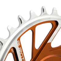 Burgtec 3mm Offset Thick Thin Chainring for SRAM 8-Bolt - 28T - Black, Burgtec Black