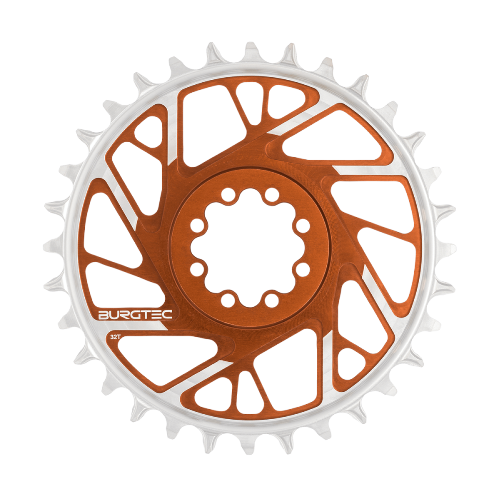 Burgtec 3mm Offset Thick Thin Chainring for SRAM 8-Bolt - 28T - Black, Burgtec Black