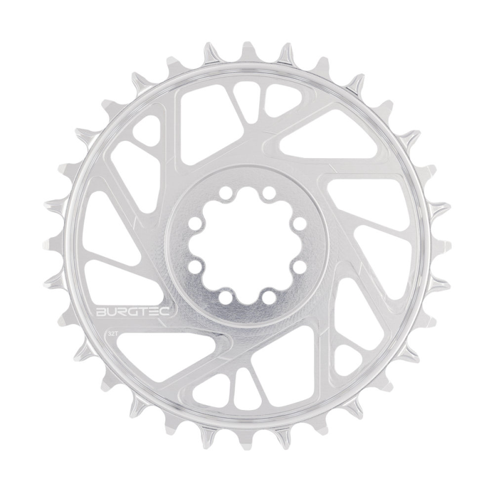 Burgtec 3mm Offset Thick Thin Chainring for SRAM 8-Bolt - 28T - Black, Burgtec Black