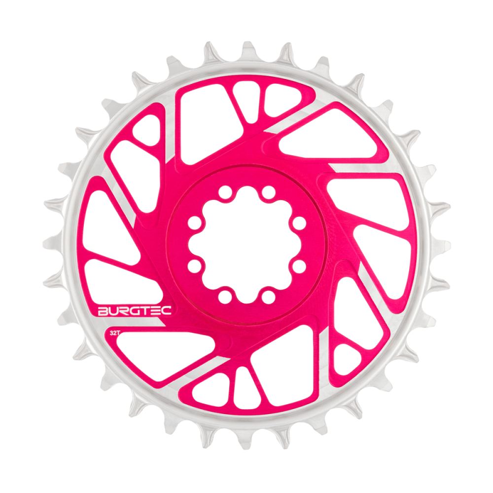 Burgtec 3mm Offset Thick Thin Chainring for SRAM 8-Bolt - 28T - Black, Burgtec Black