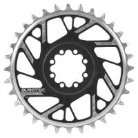 Burgtec 3mm Offset Thick Thin Chainring for SRAM 8-Bolt - 32T - Black, Burgtec Black