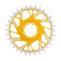 Burgtec 3mm Offset Thick Thin Chainring for SRAM 8-Bolt - 32T - Bullion, Burgtec Bullion Gold